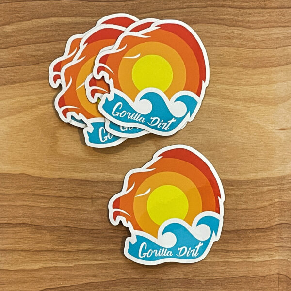 Gorilla Beach Vinyl Decal