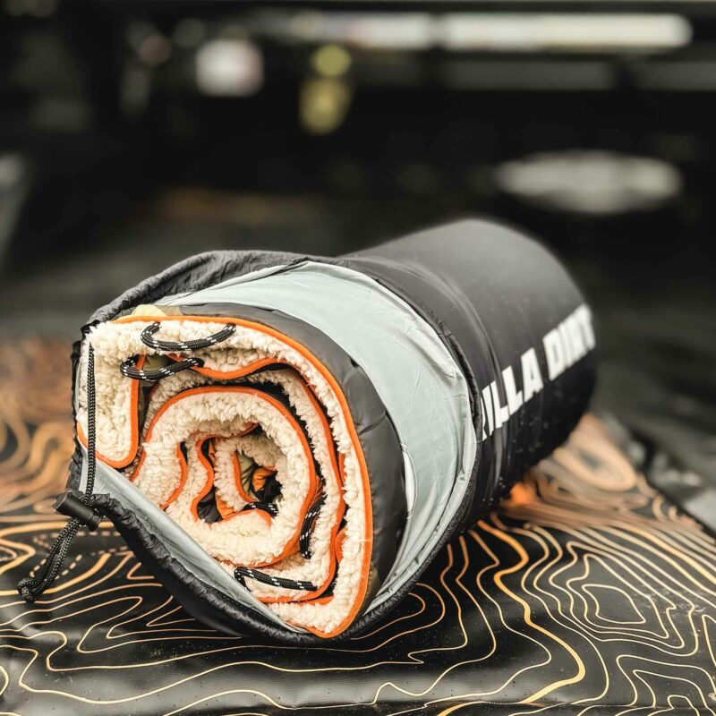 Fire Brush Camo Puffy Sherpa Blanket