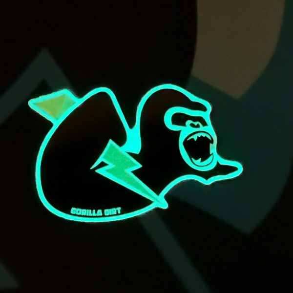 Gorilla Bolt Glow Vinyl Decal