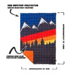 Color Stripe Mountains Overland Blanket