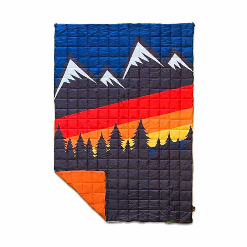 Color Stripe Mountains Adventure Blanket