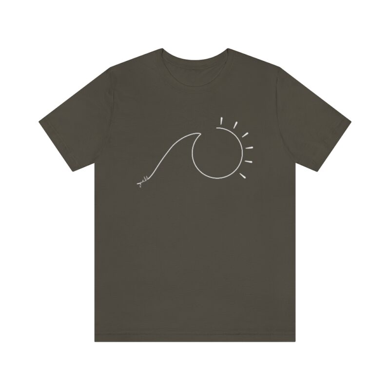 Women’s Sun Wave Line Art Short Sleeve Tee