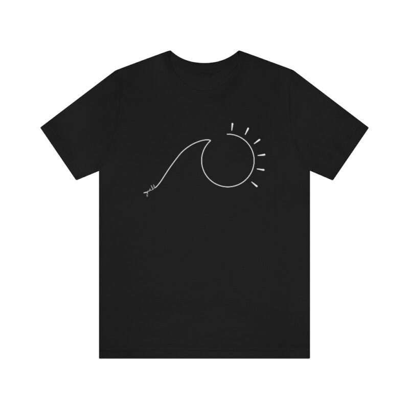 Women’s Sun Wave Line Art Short Sleeve Tee