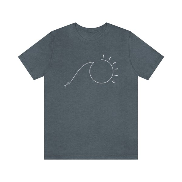 Women’s Sun Wave Line Art Short Sleeve Tee