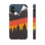 Color Stripe Mountains Hard Shell Phone Case