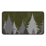 Green Topo Forest Desk Mat