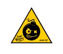 Bomb Theory Triangle Vinyl Sticker