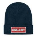 Gorilla Dirt Navy Ribbed Knit Beanie