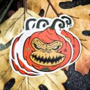 Gorilla Jack-o-lantern Vinyl Sticker