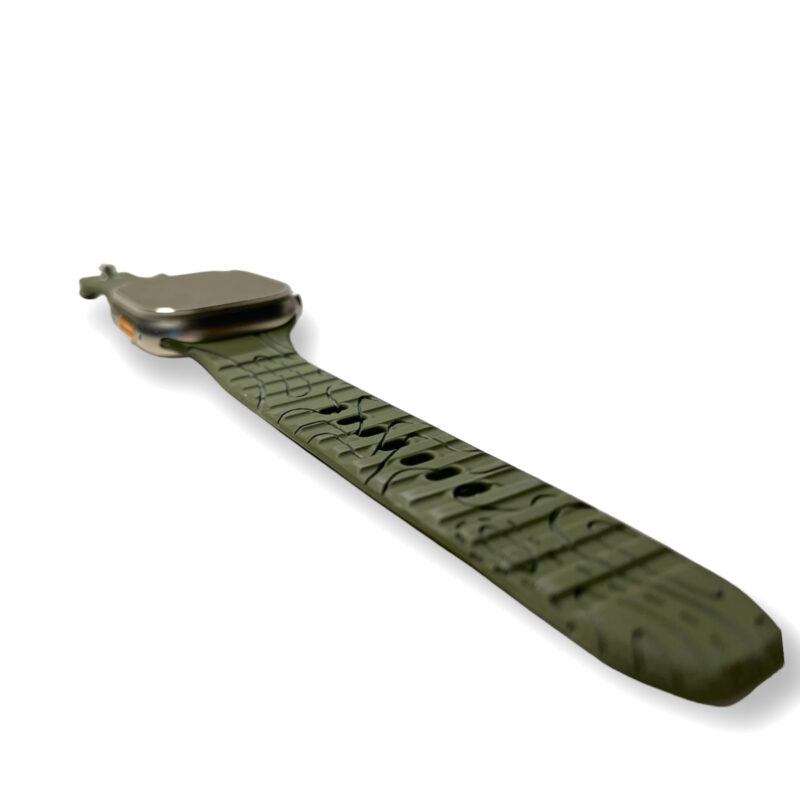 Topographic Adventure Band X-series For Apple Watch & Ultra - Fatigue Green, 44mm/45mm - M/l