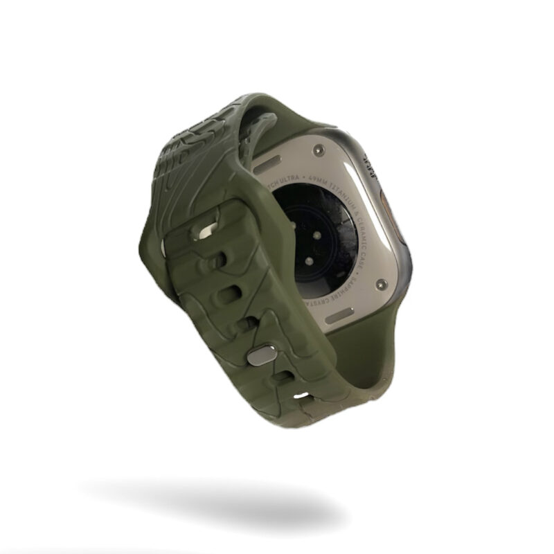Topographic Adventure Band X-series For Apple Watch & Ultra - Fatigue Green, 44mm/45mm - M/l