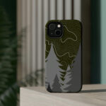 Green Forest Topo Magsafe Tough Case For Iphone 14 Series