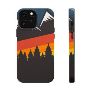 Color Stripe Mountains Magsafe Tough Case For Iphone 14 Series