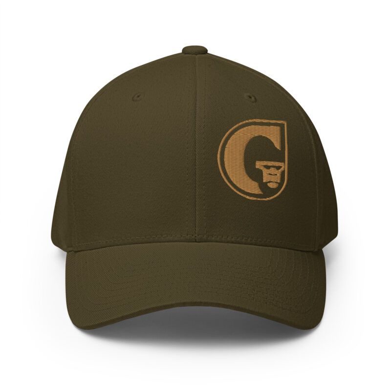 Gold Logo Structured Twill Cap