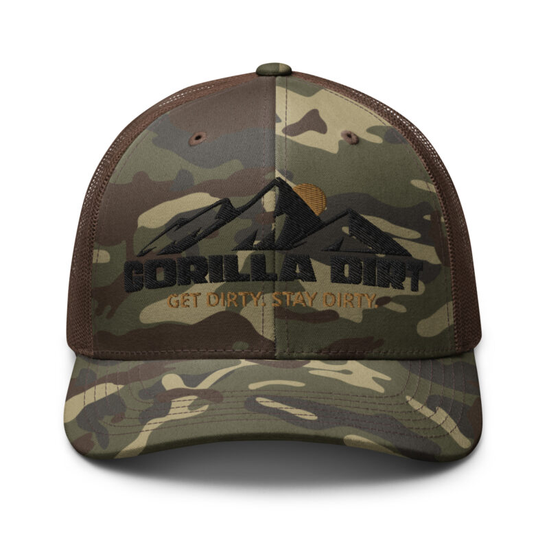 Mountain Logo Camouflage Trucker Hat