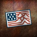 The Usa Overland Flag Vinyl Sticker