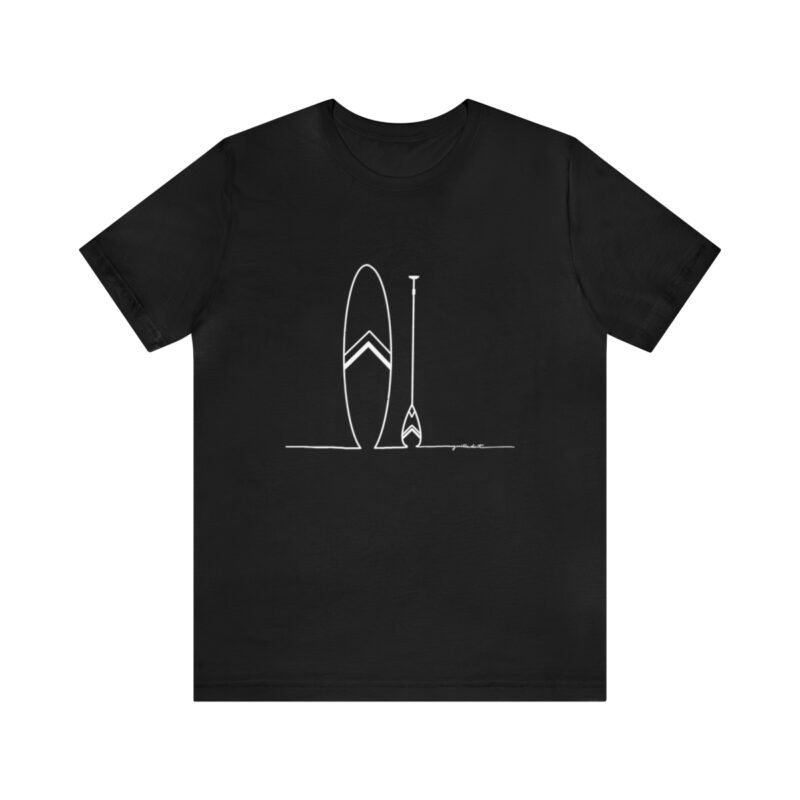 Women's Paddle Board  Line Art Short Sleeve Tee