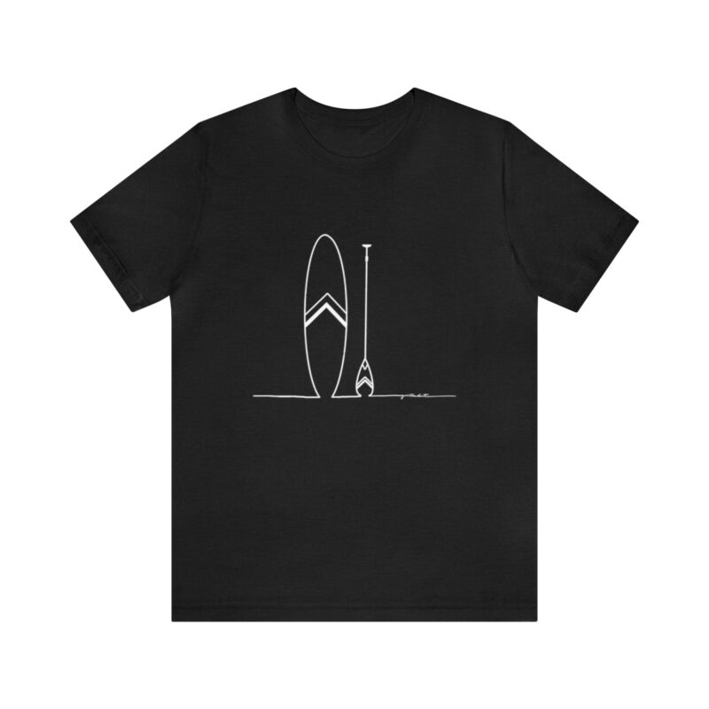 Women's Paddle Board  Line Art Short Sleeve Tee