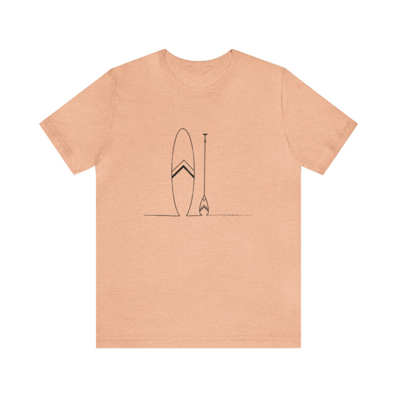 Women's Paddle Board  Line Art Short Sleeve Tee