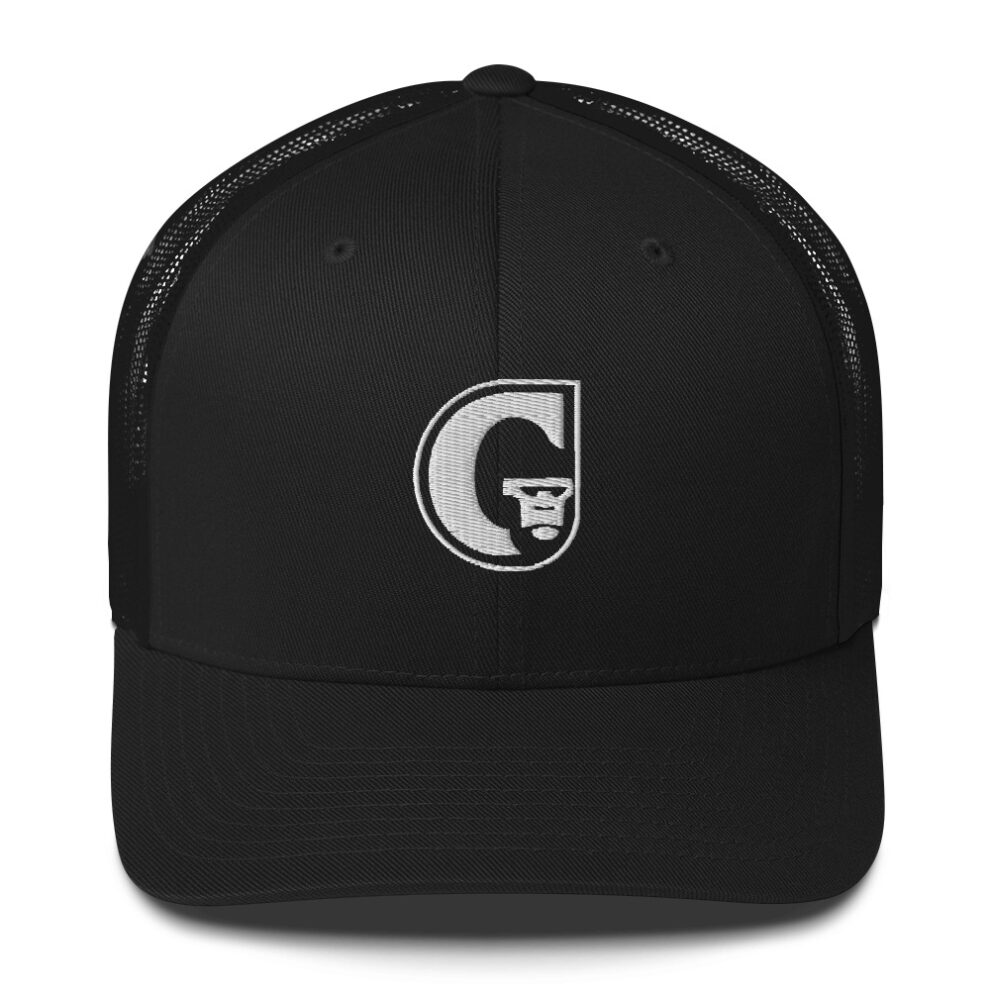 Black G Logo Trucker Cap Gorilla Dirt
