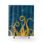 The Kraken Color Shower Curtain