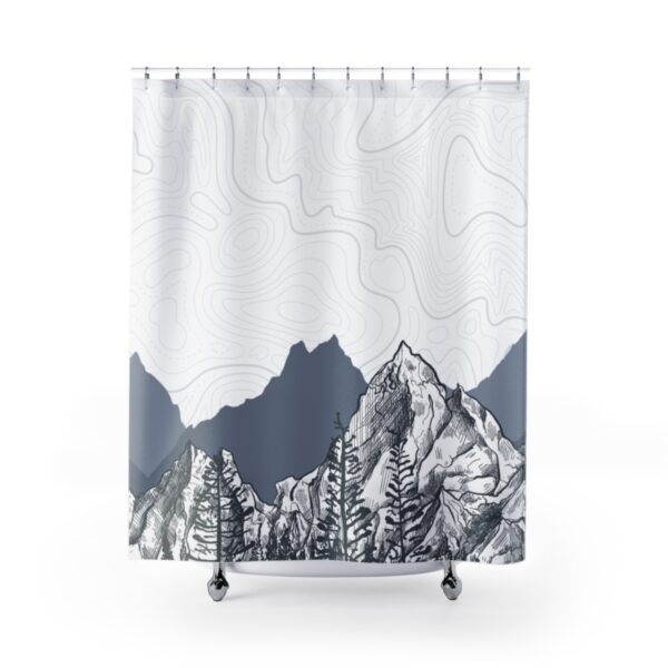 White Mountains Shower Curtain