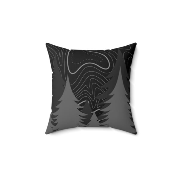 Dark Topo Forest Pillow