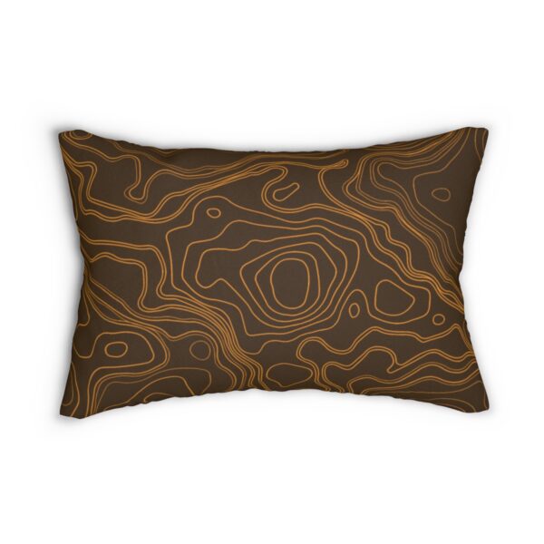 Brown Topo Lumbar Pillow