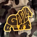 Gorilla Dirt Font Art Vinyl Sticker