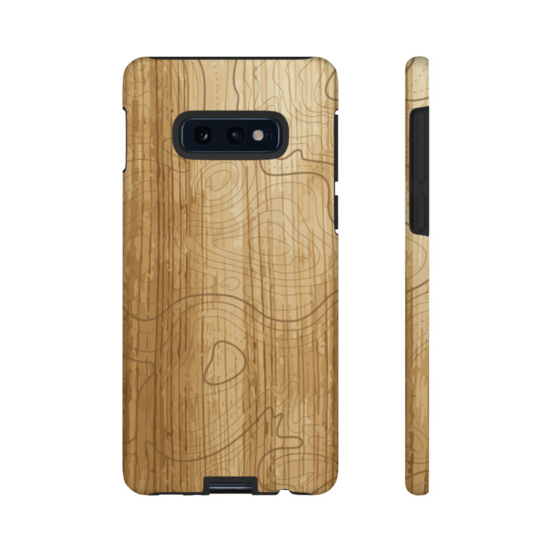 Topographic Wood Hard Shell Phone Case