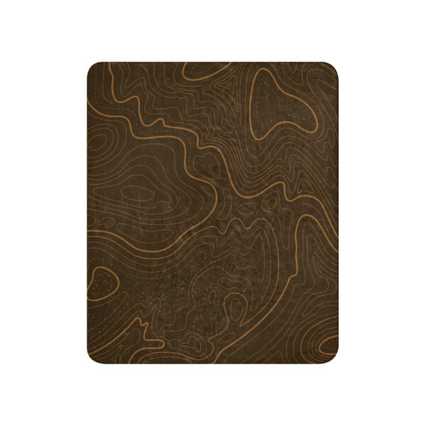 Brown Topo Sherpa Blanket