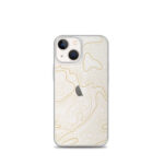 Firebrush Orange Topo Clear Case For Iphone