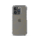 Firebrush Orange Topo Clear Case For Iphone