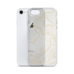 Firebrush Orange Topo Clear Case For Iphone