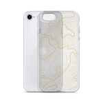 Firebrush Orange Topo Clear Case For Iphone