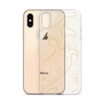 Firebrush Orange Topo Clear Case For Iphone
