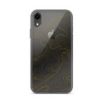 Firebrush Orange Topo Clear Case For Iphone