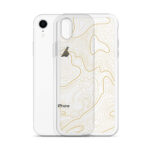 Firebrush Orange Topo Clear Case For Iphone
