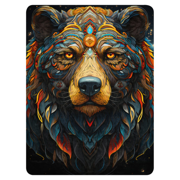 Southwest Bear Sherpa Blanket 80x60