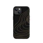 Black And Bronze Topo Tough Case For Iphone®