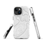 White Topography Tough Case For Iphone®