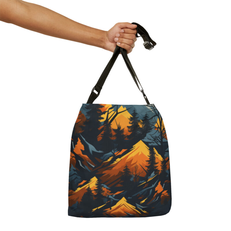 Fall Mountains Adjustable Tote Bag