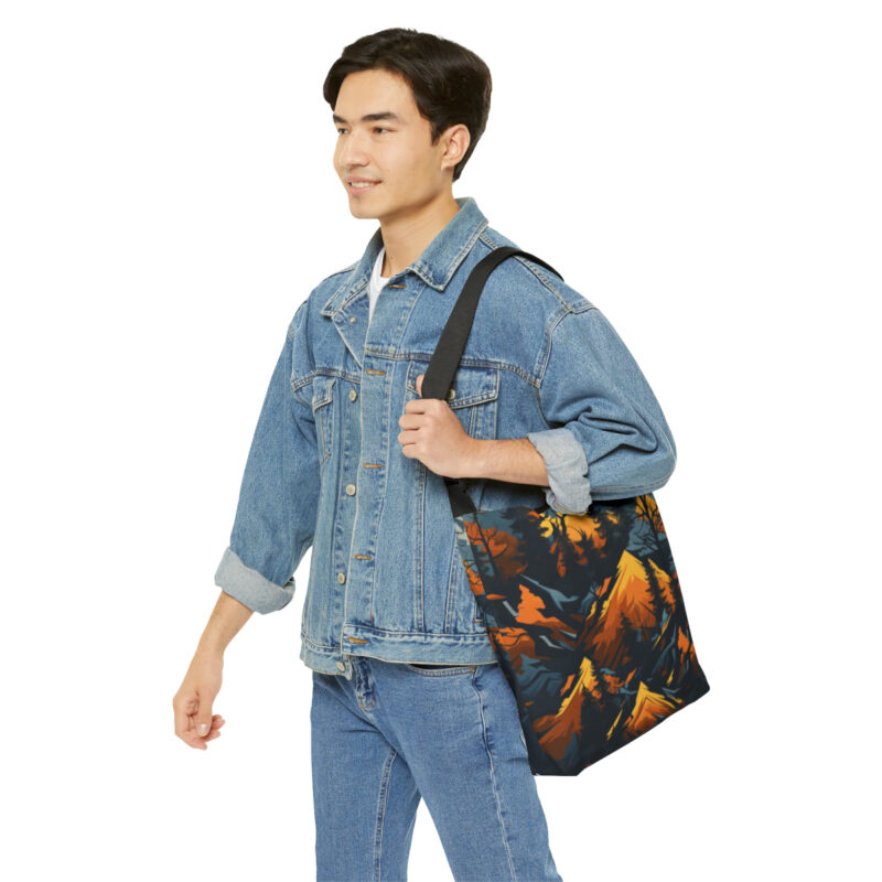 Fall Mountains Adjustable Tote Bag