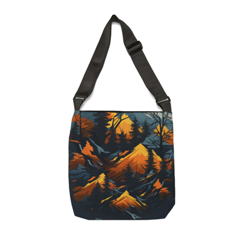 Fall Mountains Adjustable Tote Bag
