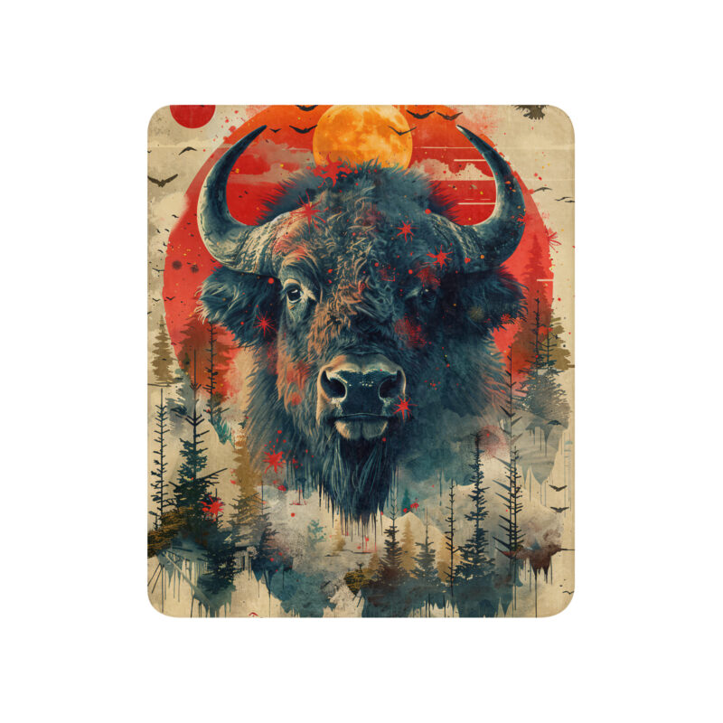 Native Buffalo Sherpa Blanket