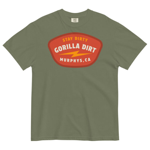Gorilla Dirt Badge Unisex Garment-dyed Heavyweight T-shirt