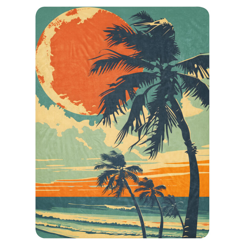 Beach Dreamin' Sherpa Blanket