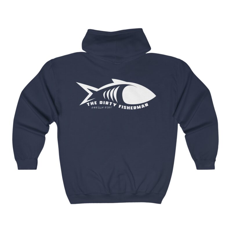 The Dirty Fisherman Fish Heavy Blend™ Full Zip Hooded Sweatshirt