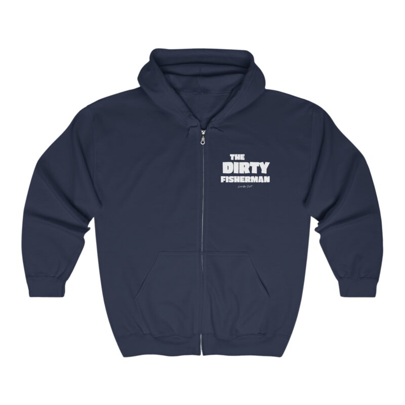 The Dirty Fisherman Fish Heavy Blend™ Full Zip Hooded Sweatshirt