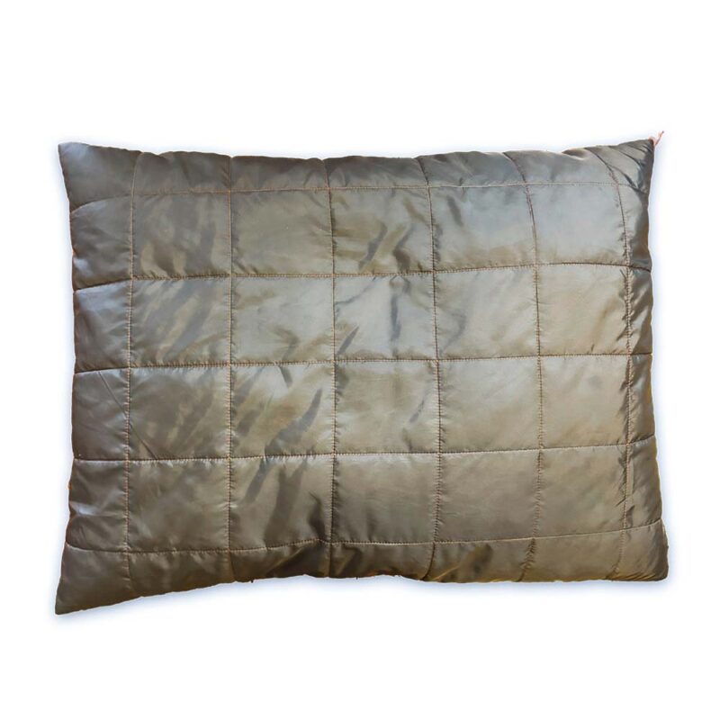 Camp Pillow / Full Size - Fatigue Green W/ Firebrush Stitching